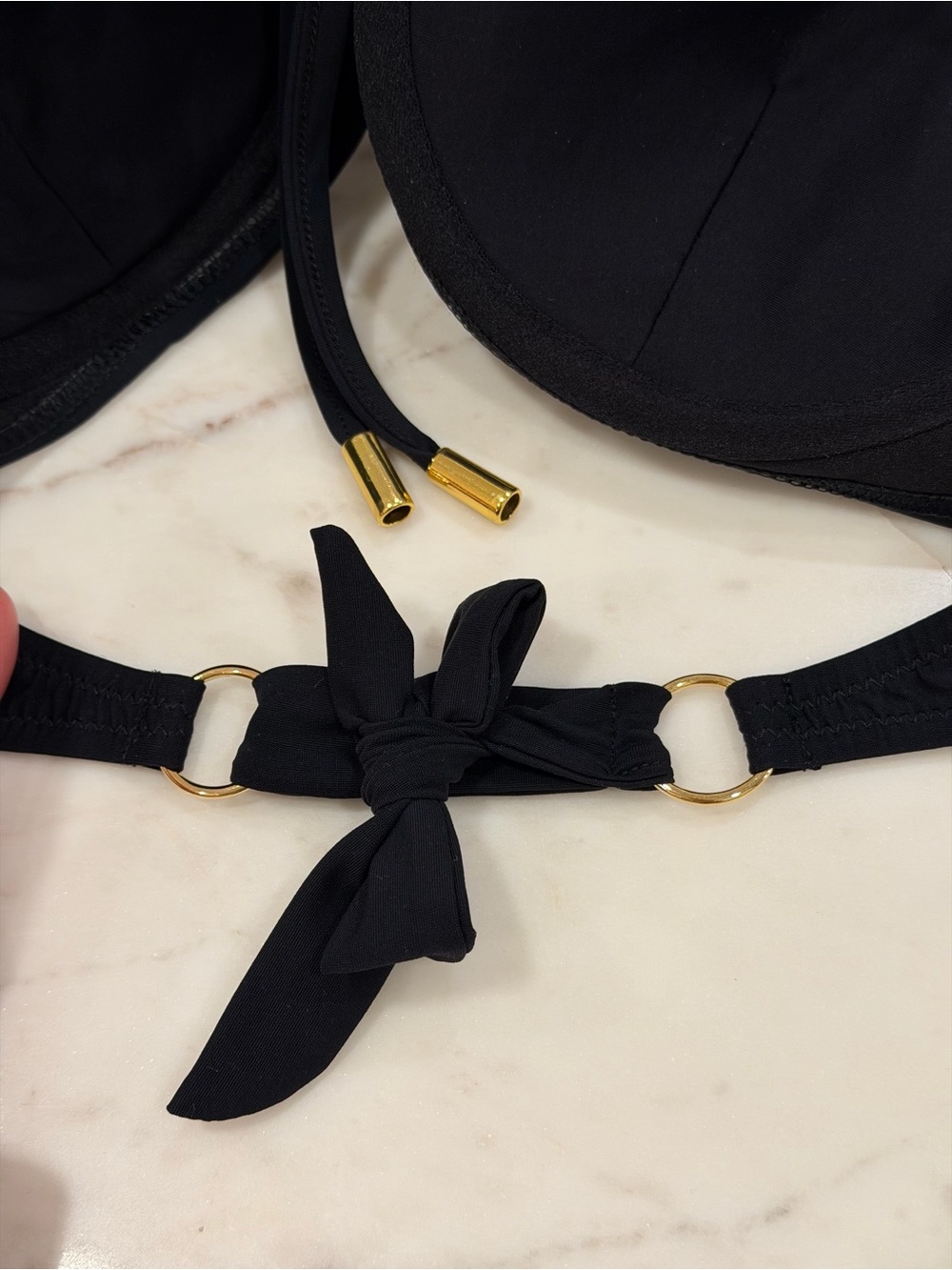 MAGISTRAL Black Strappy High Waist Bikini Set Cup B Size S - Picture 10 of 10